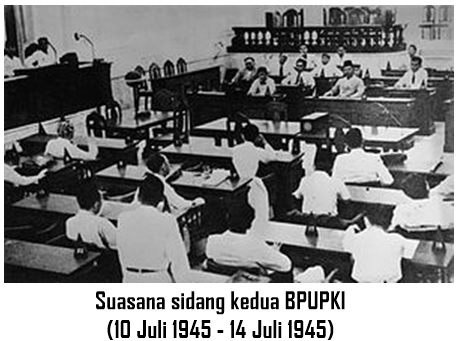 Sidang bpupki dilaksanakan sebanyak dua kali sidang resmi dan satu kali sidang tak resmi. sidang pertama bpupki pada tanggal 29 mei sampai 1 juni 1945 membahas tentang